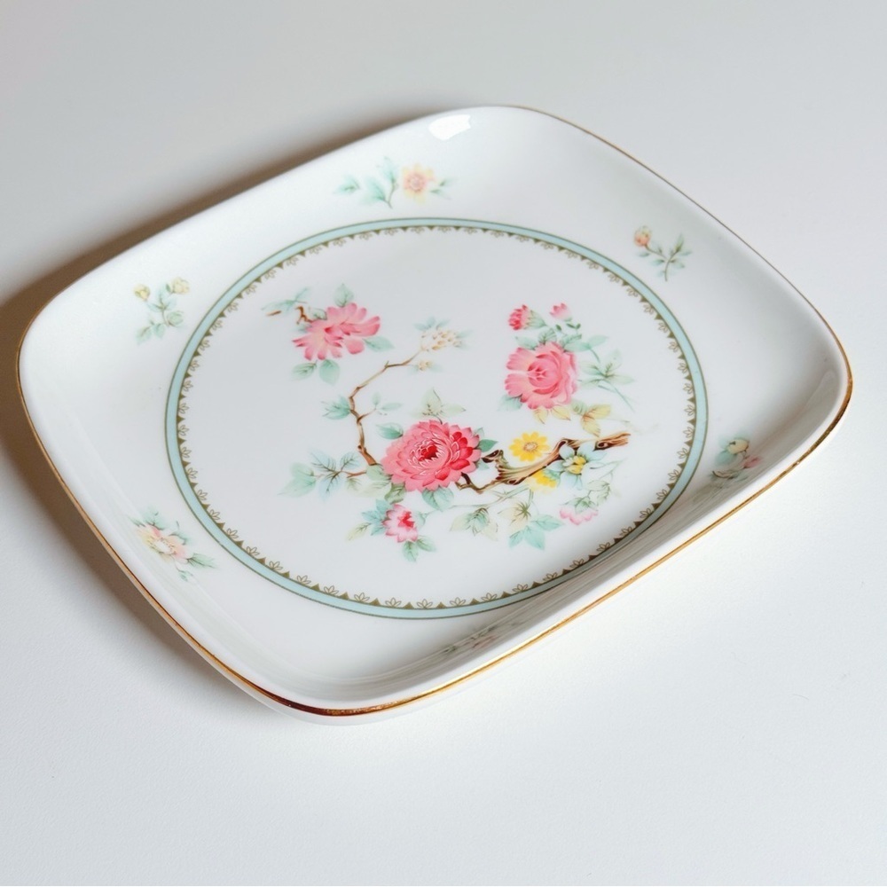 Royal Kent Staffordshire Bone China Square Trinket Dish